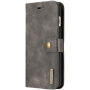2 az egyben levehető műbőrből készült flip cover védőtok Apple iPhone 6 / 6S - barna