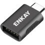 ENKAY ENK-AT131 adatátviteli redukció - USB-A - USB-C - sötétszürke