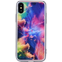 DEVIA tok iPhone X - színes hullámok