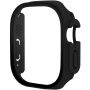 xDfind matt behajtható tok edzett üveggel Apple Watch Ultra 49mm - fekete