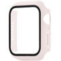 xDfind matt behajtható tok edzett üveggel Apple Watch 45mm készülékhez - rózsaszín