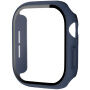 xDfind matt behajtható tok edzett üveggel Apple Watch 42mm (Series 10 / 11) - sötétkék