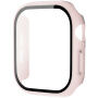 xDfind matt behajtható tok edzett üveggel Apple Watch 42mm (Series 10 / 11) - rózsaszín