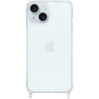 Átlátszó tok zsinórrögzítőkkel iPhone 15 Plus készülékhez - átlátszó