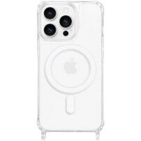 Átlátszó tok zsinórtartókkal és MagSafe funkcióval iPhone 16 Pro készülékhez - átlátszó