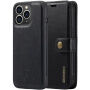 DG.MING 2in1 levehető flip cover tok - iPhone 13 Pro - fekete