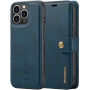 DG.MING 2in1 levehető flip cover tok - iPhone 13 Pro - kék