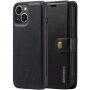 DG.MING 2in1 levehető flip cover tok - iPhone 14 - fekete