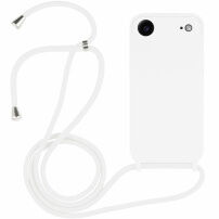 Szilikon tok zsinórral iPhone Air készülékhez - fehér