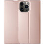 DUX DUCIS flip cover borító - iPhone 13 Pro Max - rózsaszín-arany