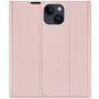 DUX DUCIS flip cover borító - iPhone 14 Plus - rózsaszín-arany