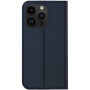 DUX DUCIS flip cover borító - iPhone 14 Pro Max - sötétkék