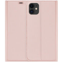 Dux Ducis flip cover tok állvánnyal iPhone 11 - rózsaszín-arany