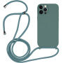 Szilikon tok zsinórral iPhone 12 Pro Max - menta