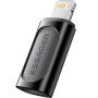 ESSAGER töltő és adat redukció - USB-C - Lightning - fekete