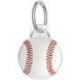 Átlátszó mintás tok karabinerrel AirTag 1 / 2 számára - baseball labda