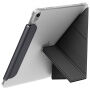 UNIQ Camden Lite behajtható tok origami állvánnyal és Apple Pencil hellyel iPad Air 11" (2024-2026) számára - sötétszürke