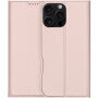 DUX DUCIS Skin Pro flip tok iPhone 16 Pro Max készülékhez - rózsaszín arany