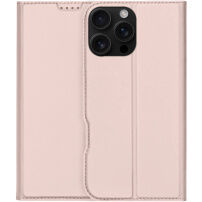 DUX DUCIS Skin Pro flip tok iPhone 16 Pro Max készülékhez - rózsaszín arany
