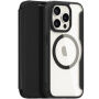 DUX DUCIS Skin X flip cover tok MagSafe -vel - iPhone 15 Pro - fekete