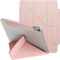 UNIQ Camden Lite behajtható tok origami állvánnyal és hellyel az Apple Pencil számára iPad 10,9" (2022) / 11" (2025) készülékhez - rózsaszín