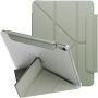 UNIQ Camden Lite behajtható tok origami állvánnyal és Apple Pencil hellyel iPad Air 11" (2024-2026) számára - zöld