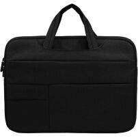 Elegáns táska zsebekkel iPad 13" -ig / MacBook 14" -ig - fekete