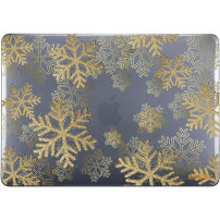 ENKAY fényes átlátszó borító MacBook Pro 16" (A2141) számára - hópelyhek