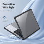 DUX DUCIS LCGM Series fényes átlátszó Tok MacBook Pro 16" (A2485 / A2780 / A2991 / A3186 / A3403 / A3428 / A3429) készülékhez - fekete