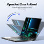 DUX DUCIS LCGM Series fényes átlátszó Tok MacBook Pro 16" (A2485 / A2780 / A2991 / A3186 / A3403 / A3428 / A3429) készülékhez - fekete