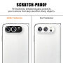 Edzett üveg kerettel a hátsó kamera lencséinek védelmére iPhone Duo készülékhez - fekete