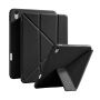 XDcase Y-fold Behajtható tok origami Állvány és Apple Pencil tartóval iPad Air 4 (2020) / Air 5 (2022) / Air 11" (2024-2026) készülékhez - fekete