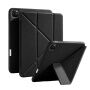 XDcase Y-fold Behajtható tok origami Állvány és Apple Pencil tartóval iPad Pro 12,9" (2018-2022) készülékhez - fekete