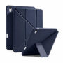 XDcase Y-fold Behajtható tok origami Állvány és Apple Pencil tartóval iPad 10,9" (2022) / 11" (2025) készülékhez - sötétkék