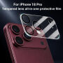 XDcase Edzett üveg a hátsó kamera lencséinek védelmére iPhone 18 Pro készülékhez - fekete
