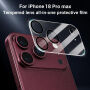 XDcase Edzett üveg a hátsó kamera lencséinek védelmére iPhone 18 Pro Max készülékhez - fekete