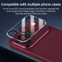XDcase Edzett üveg a hátsó kamera lencséinek védelmére iPhone 18 Pro Max készülékhez - fekete