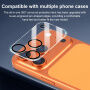 XDcase Edzett üveg a hátsó kamera lencséinek védelmére iPhone 17 Pro Max készülékhez - fekete