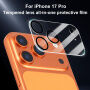 XDcase Edzett üveg a hátsó kamera lencséinek védelmére iPhone 17 Pro készülékhez - fekete