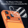 XDcase Edzett üveg a hátsó kamera lencséinek védelmére iPhone 17 Pro Max készülékhez - átlátszó