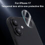 XDcase Edzett üveg a hátsó kamera lencséinek védelmére iPhone 17 - átlátszó