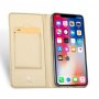 DUX DUCIS flip cover tok iPhone XS Max - arany
