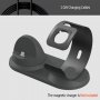 Alumínium töltő állomás Apple Watch és iPhone - szürke