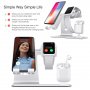 Bestand 3in1 dokkoló állvány iPhone / Apple Watch / AirPods készülékekhez - ezüst