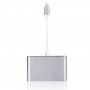 Redukció 8pin Lightning male / HDMI / VGA / audio female mert iPhone / iPad - ezüst