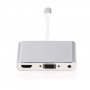 Redukció 8pin Lightning male / HDMI / VGA / audio female mert iPhone / iPad - ezüst