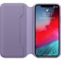 Apple Folio bőr flip cover tok iPhone XS - halványlila