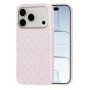 Pöttyös védőtok iPhone 17 Pro / 18 Pro készülékhez - rózsaszín