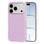 Pöttyös védő Tok iPhone 17 Pro / 18 Pro készülékhez - lila