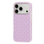 Pöttyös védő Tok iPhone 17 Pro / 18 Pro készülékhez - lila